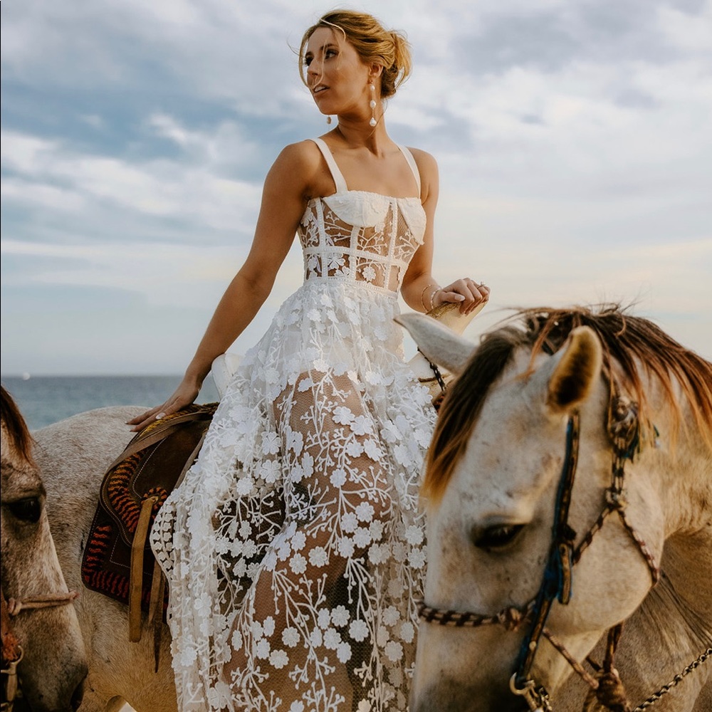 Bronx and Banco White Maxi Dress